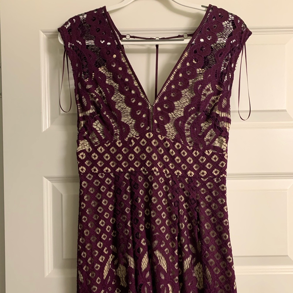 Free People Maroon lace Dress